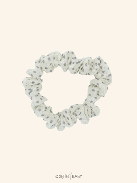 Kremowe kropki - jedwab